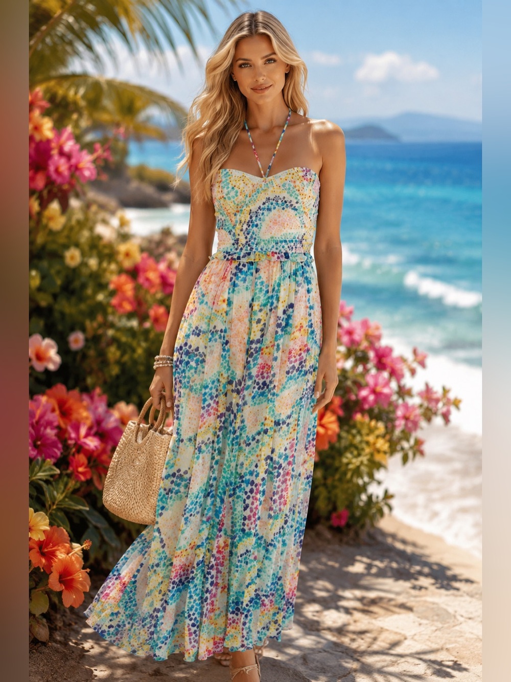 Rococo Sand Okimi Tiered Maxi Dress size medium video